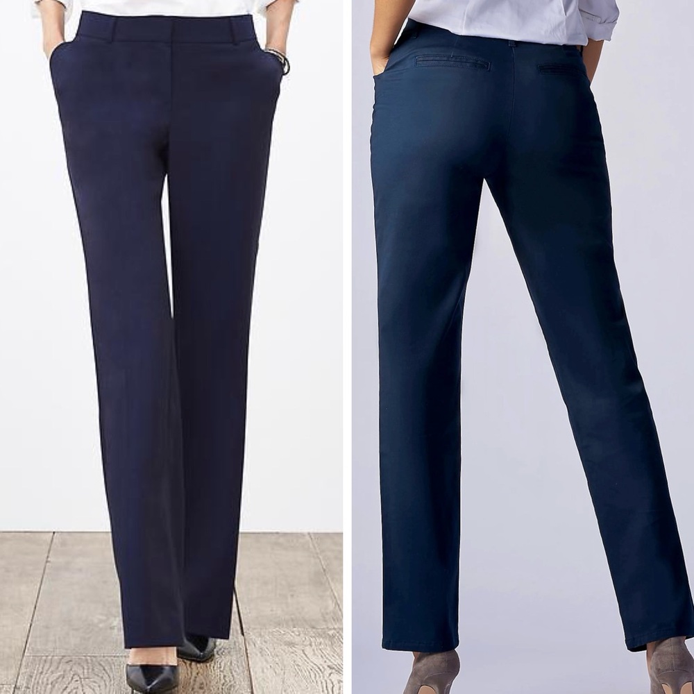 BANANA REPUBLIC Martin Fit Dark Navy Blue Straight Leg Pants